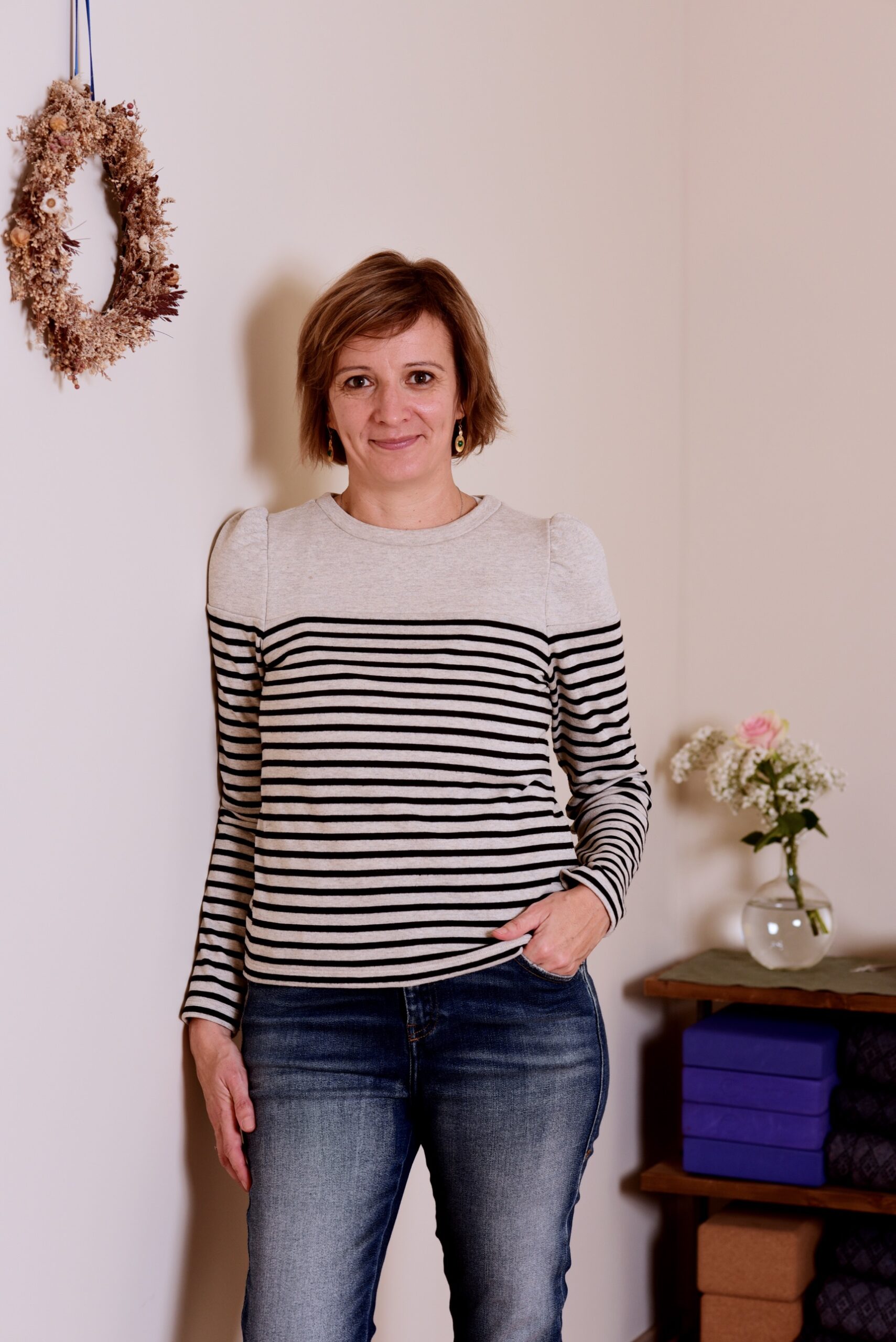 Ritratto di Audrey Favreau nel suo studio